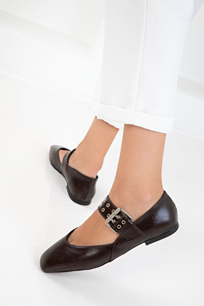 SOHO Brown Women's Ballerinas 20841