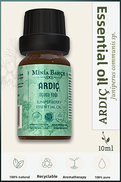 Minia Bahçe Bitki ve Sanat Atölyesi Juniper Essential Oil |   10ml – 100% Pur...