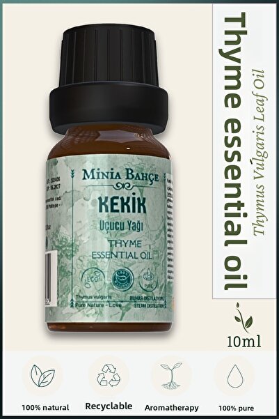 Minia Bahçe Bitki ve Sanat Atölyesi زيت الزعتر العطري 10 مل – نقي وطبيعي 100%