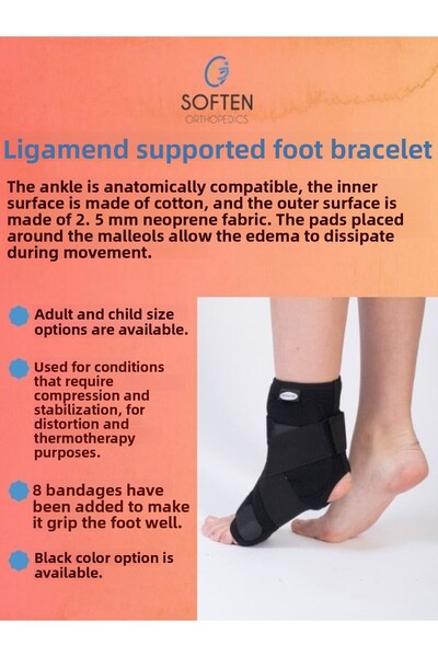 SOFTEN ORTHOPEDICS دعامة الكاحل المدعومة من Ligamend - قياسية