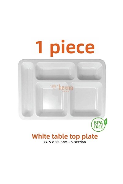 Hesna Natural 5-Eye White Platter, Table d'Hôte, Table d'Hôte