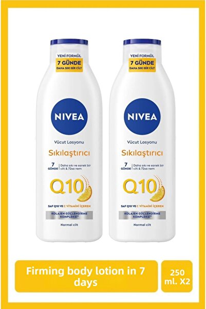 NIVEA Q10 Firming Body Lotion 250ml, Firming in 7 Days, Vitamin C, Moisturizi...