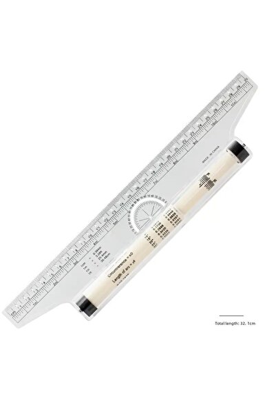Sanathobi Angle Parallel Ruler, Rolling Ruler, Scale Parallel Ruler, Sine-Cosine, Rolling Ruler 30cm