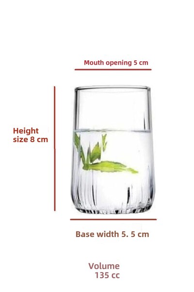 Paşabahçe 420522   Nova Coffee Side Water Glass 6 Pack 135 Cc