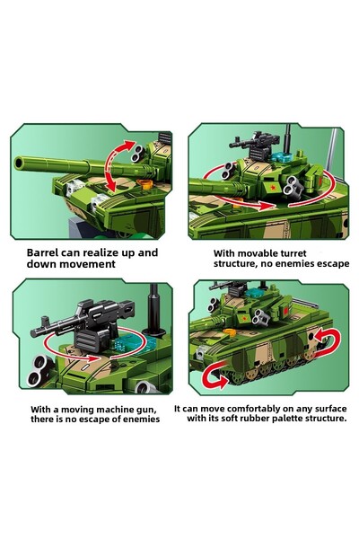 Sembo Block Type 96B Main Battle Tank Building Block Set 228 Pieces