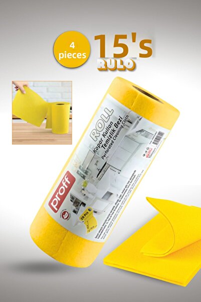 grimorlife 4 bucăți, pachet de 15 rulouri, 100% microfibră, cârpă de curățare...