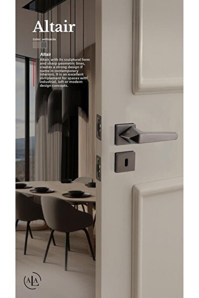 alastore Altair (cu blocare pentru toaletă) - Mâner pentru ușă de cameră cu b...