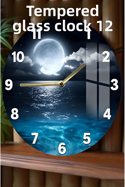 kutuTR 3D View Tempered Glass Watch with Night View – 33 cm Csdw364