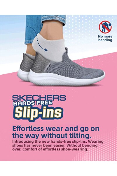 SKECHERS Go Walk Fles Slip-Ins 124975TK καθημερινά γυναικεία αθλητικά παπούτσια ΜΠΕΖ