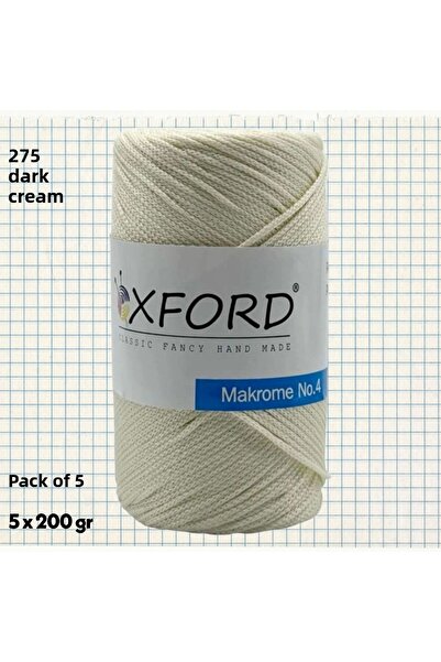 Oxford İplik مجموعة من 5 قطع من البولي بروبلين البوليستر مكرامية رقم: 4-200gr...