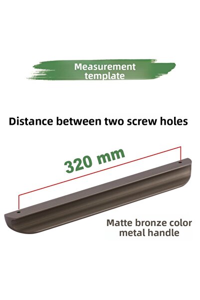 Badem10 Fırat (320 Mm-32 cm) Bronze Handle Metal Furniture Drawer Kitchen Cabinet Door Handles Handle Cabinet Handle