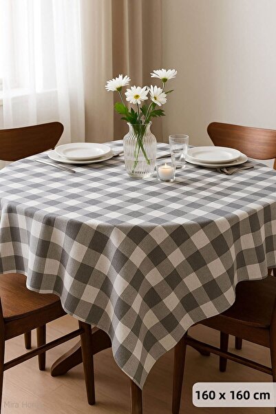 Mira Home Față de masă în carouri 160X160 Cm Happytime