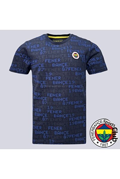 Fenerbahçe S.K. 25/26 Season Tribün T-Shirt Fb 1907 Pattern Tribün Jersey Dark Blue