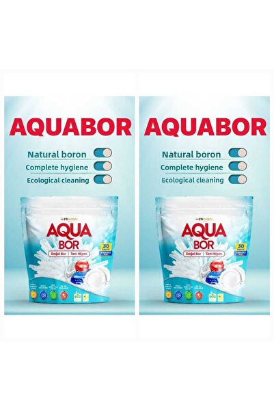 Boron أقراص غسالة الصحون المعدنية الطبيعية 2 عبوة * 30 كبسولة