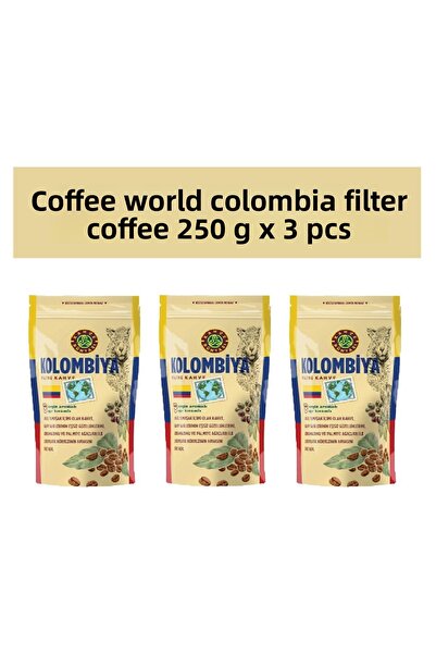Kahve Dünyası كوفي وورلد كولومبيا قهوة مفلترة 250 جرام × 3 قطع