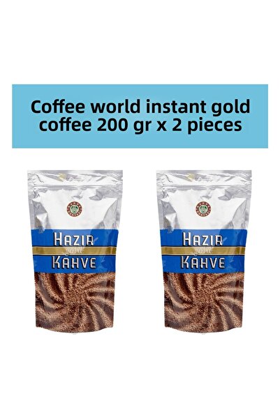 Kahve Dünyası قهوة جولد سريعة التحضير من كوفي وورلد 200 جرام × 2 قطعة
