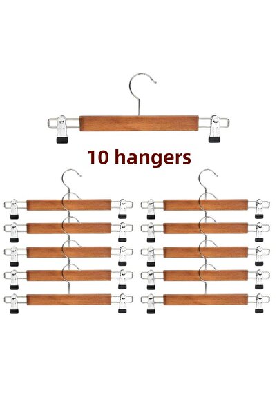 MODELPAZAR 10 bucăți cuier pentru haine cuier din lemn cuier pentru îmbrăcăminte cuier pentru fuste cuier pentru pantaloni