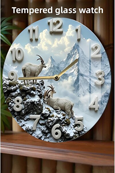 kutuTR Modern & Stylish Design 3D Look Tempered Glass Watch – 33 cm Csdw083