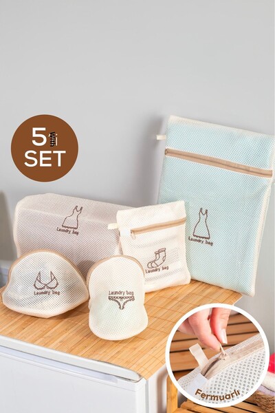 Vienev Set of 5 Mesh Laundry Washing Bags