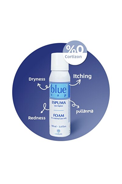 Blue Cap كريم رغوي مرطب للبشرة الجافة 100 مل - خالي من الكورتيزون