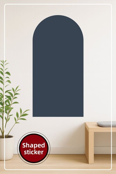 KOSS Dijital Autocolant decorativ de perete în formă ovală, în stil boem, alb...