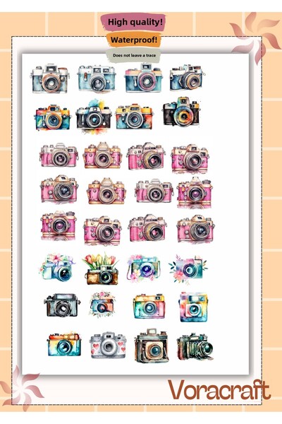 VORACRAFT ملصق يوميات الكمبيوتر المحمول ذو الطابع الفوتوغرافي TT017