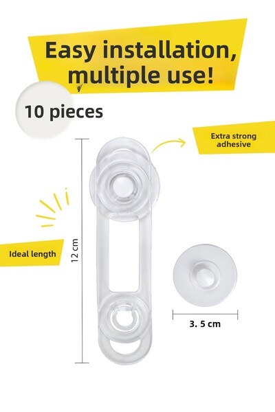 Moola 10 Pieces Baby Child Safety Lock, Cabinet Drawer Multi-Purpose Safety Lock, Mini Multi-Purpose Lock