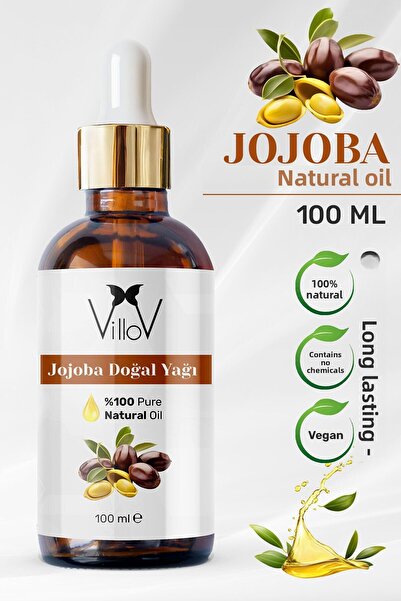 Villov زيت الجوجوبا العطري المعصور على البارد 100% زيت الجوجوبا العطري النبات...