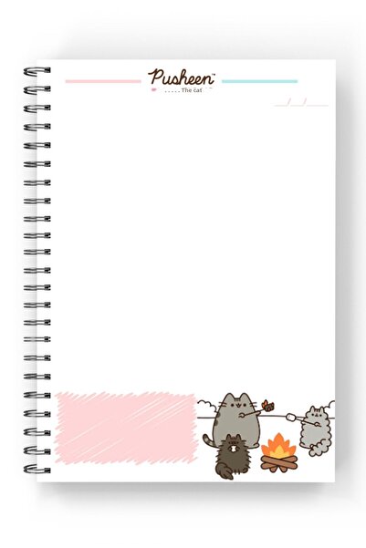 nihonwosekai Σετ σημειωματάριων Pusheen Anime 2 ΤΕΜ. Spiral 50 φύλλων