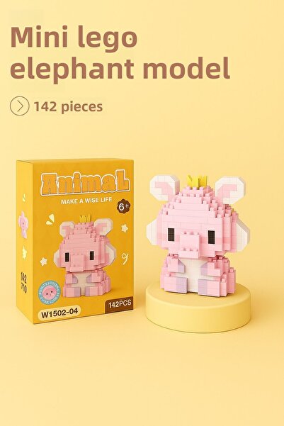 Nandy Home Elephant Model Character Figure 3D Building Toys