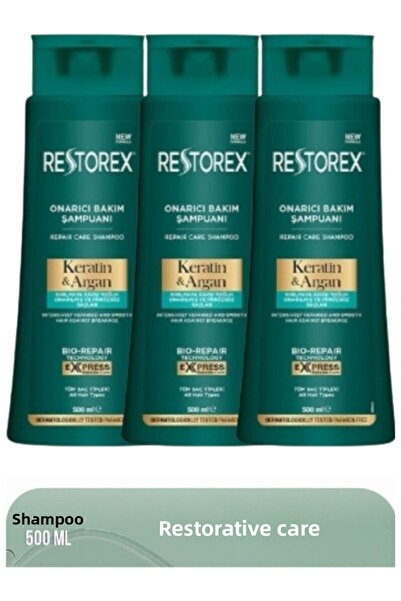 RESTORE Restorex Keratin & Argan Shampoo 500 ml 3 Pieces Restorex Argan