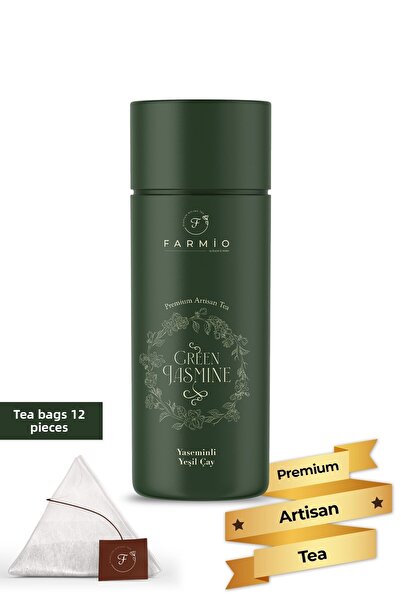 FARMİO الياسمين الأخضر – 12 كيس - شاي أخضر بالياسمين