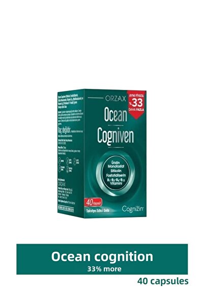 Orzax Ocean Cogniven 40 Capsules - 33% More with Labels