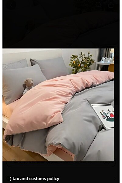 Arya Tekstil Double Bedding Set Gray Pink