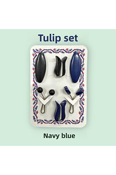 MODA Set de accesorii pentru eșarfă și șal Lale – culoare bleumarin gri cafea...