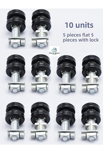 BULUT DİZAYN VE HEDİYELİK EŞYA عجلة معدنية للشرفة الزجاجية 10 قطع(5 قطعبارتيل...