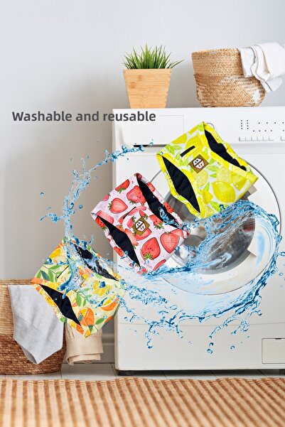 salya store Patterned Men's Dog Pee Diapers - Men's Dog Panties 3-Piece Advantageous Package Waterproof and Washable