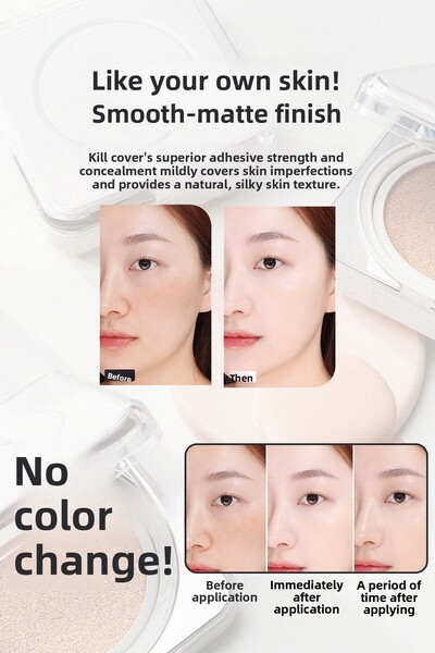 CLIO Kiehl's Cover Foundation, Korean Makeup, Full Coverage, Skin-Friendly - 21N Linen