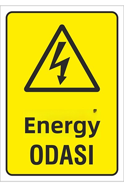 ünalgrup لافتة تحذير لسلامة العمل 17x24 سم. (غرفة الطاقة) (د-1724-008)