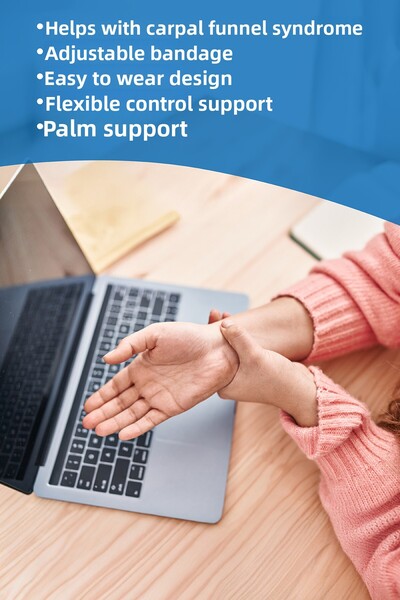 Healthstart Palm Supported Hand Wrist Brace – Orthopedic, Pain Reducing, Suitable for Sports and Daily Use