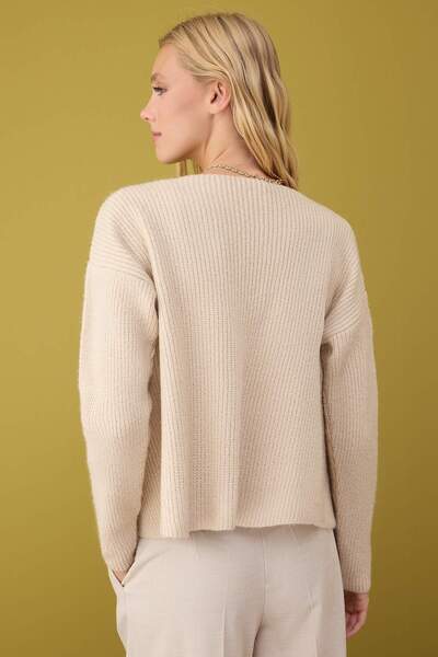 Trendyol Collection Stone Soft Texture 2-Piece Knitwear Blouse-Cardigan Set Twoaw26Hi00220