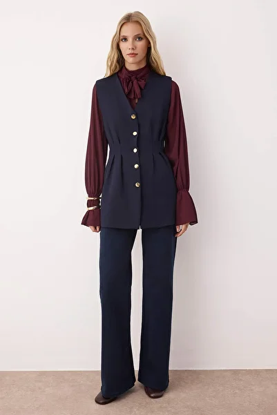 Trendyol Modest Синій приталений Фінке з плоским плетінням TCTAW26YL00004
