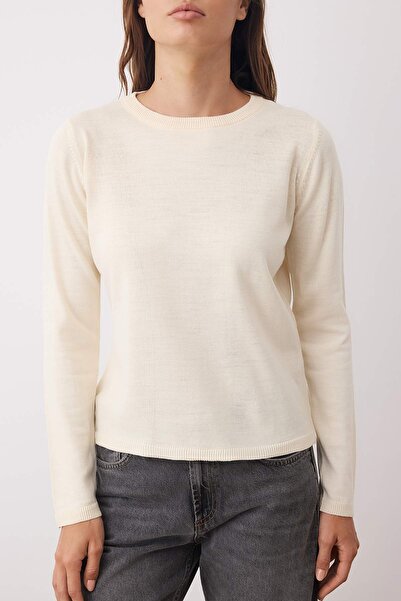 Trendyol Collection Ecru-Black Crew Neck Double Pack Knitwear Sweater Twoaw26Kz00189