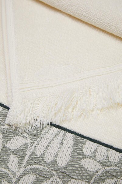 TRENDYOLMİLLA HOME 2-Piece Jacquard Boho Face Towel 50X70Cm & Bath Towel 70X140Cm Towel Set Tphaw26Hvl00001