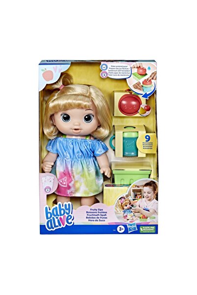 Hasbro FABBATOYS Baby Alive Bebeğim ile Eğlenceli Yudumlar Sarışın +3 yaş