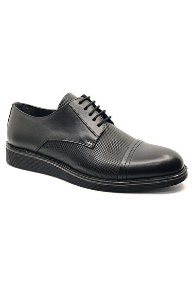 KCMN Berlino 701 Eva 100% Genuine Leather Men's Classic Shoes Black