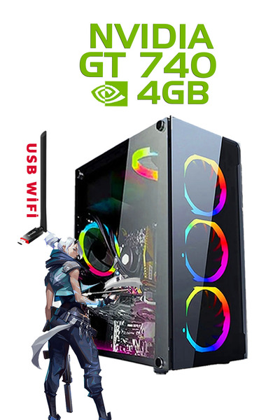 Dmc N90x (GTA 5) I7-860,16gb Ram,256gb Ssd,4gb Gt740 Ekran Kartı,24"curved Oyuncu Masaüstü Bilgisayar