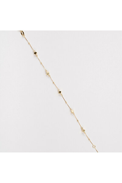 Sandra Ferretti 18K Yellow Gold Bracelet with Diamond Balls, Cubes and Diamond Chain
