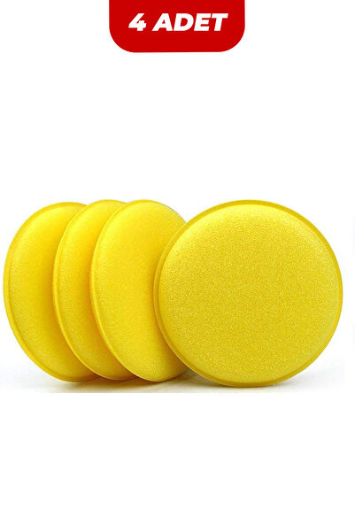 Wonkey 4 Adet Pasta Cila Wax Pedi Süngeri, Araba ve Torpido Parlatma ve Temizleme Aplikatörü