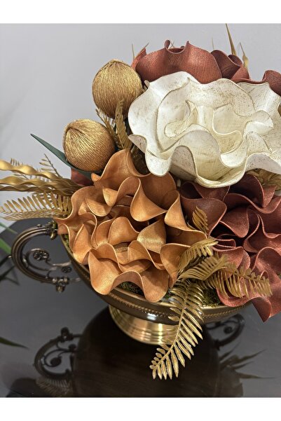 Santara AVANGARD ESKİTME METAL SAKSILI ÇİÇEK ARANJMANI